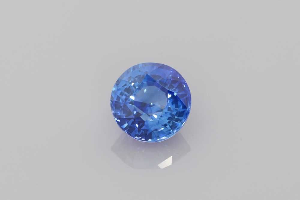 SAPPHIRE FACETED 2.18ct BLUE BLUE SI SRILANKA HEATED