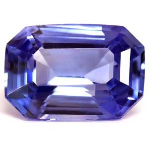 Szafir 1,03 ct, niebieski, szlif szmaragdowy