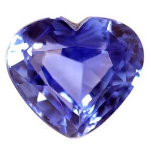 Szafir 1,12 ct, niebieski, szlif serce