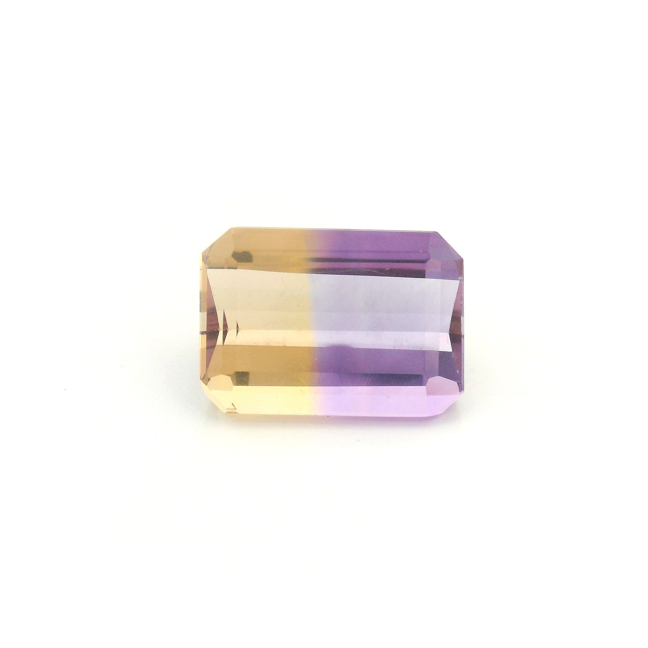 Ametryn 6,80 ct, dwubarwny, szlif ośmiokątny