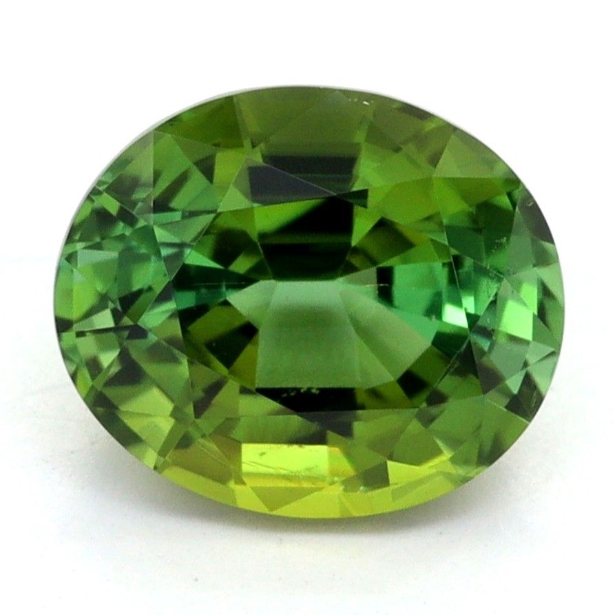 Turmalin 1,48 ct, zielony, szlif owalny