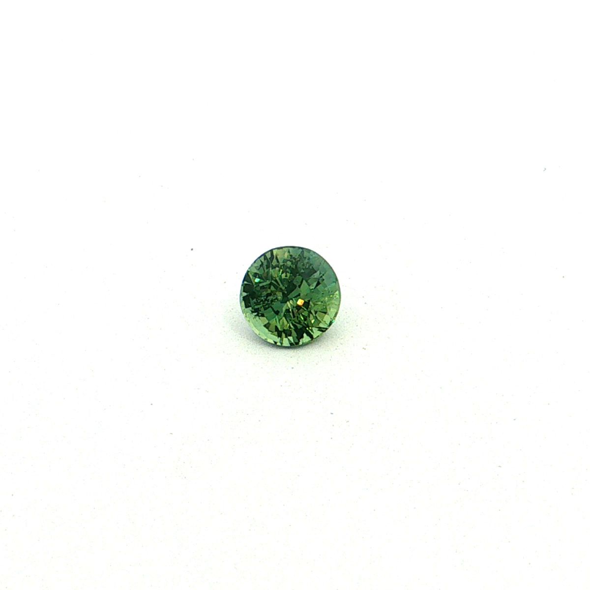 2.52 Carat Green Round Sapphire