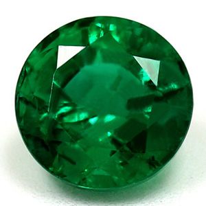Szmaragd 1,08 ct, zielony, szlif okrągły