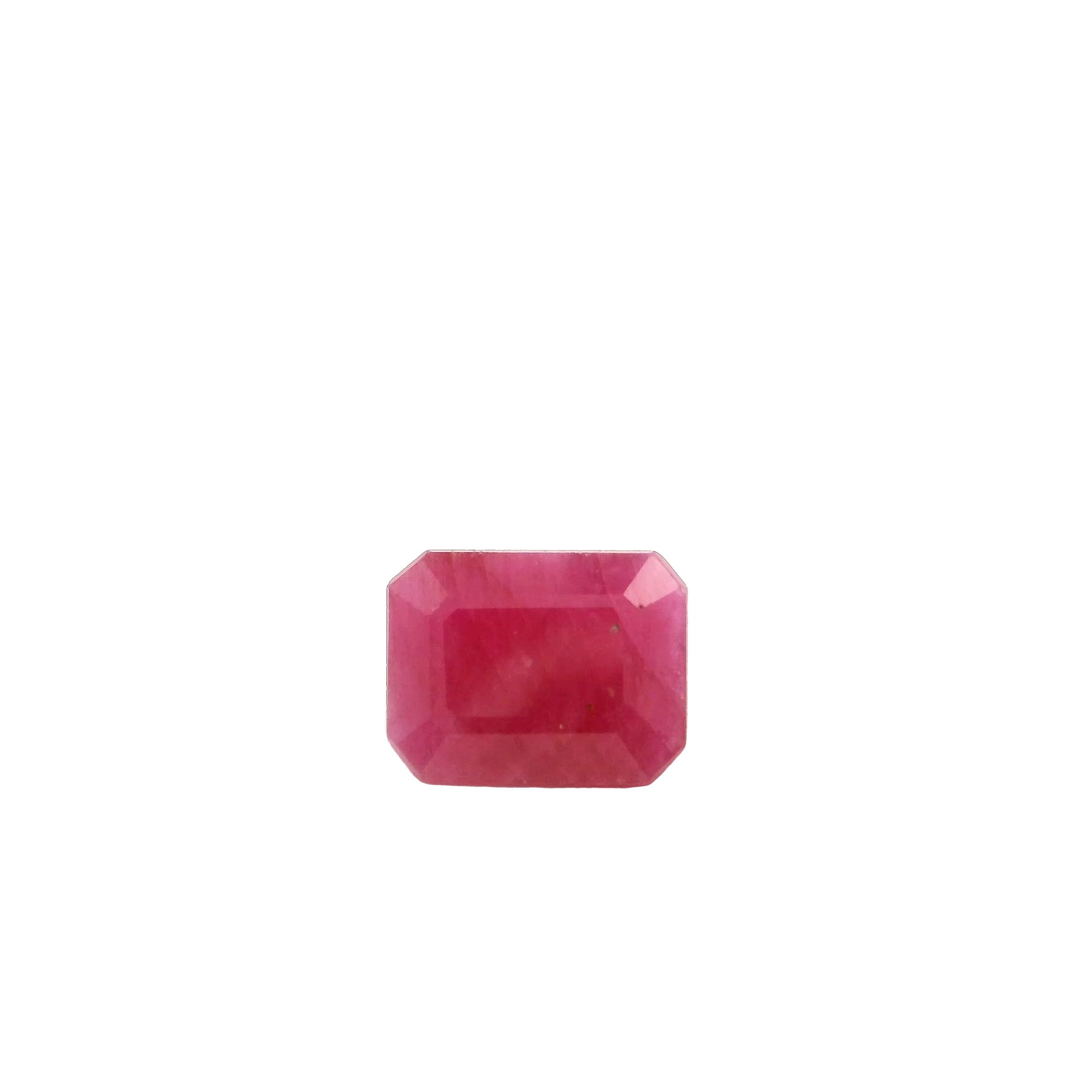 RUBY FACETED 1.82ct RED dark red MI MOZAMBIQUE HEATED