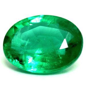 Szmaragd 1,15 ct, zielony, szlif owalny