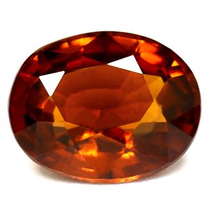 Granat 6,51 ct, pomarańczowy, szlif owalny