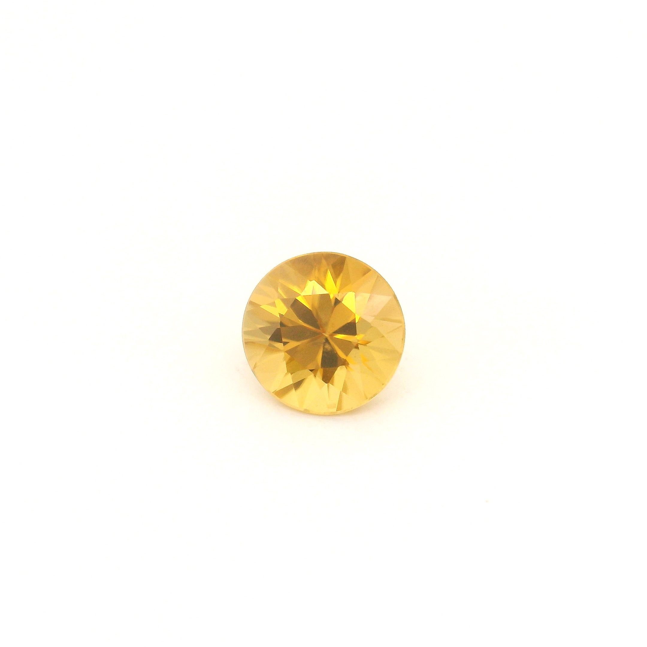 Cyrkon 2,26 ct, żółty, szlif okrągły