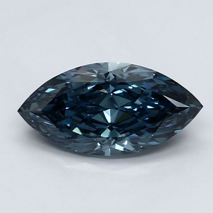 1.43 CT Fancy Vivid Blue MARQUISE