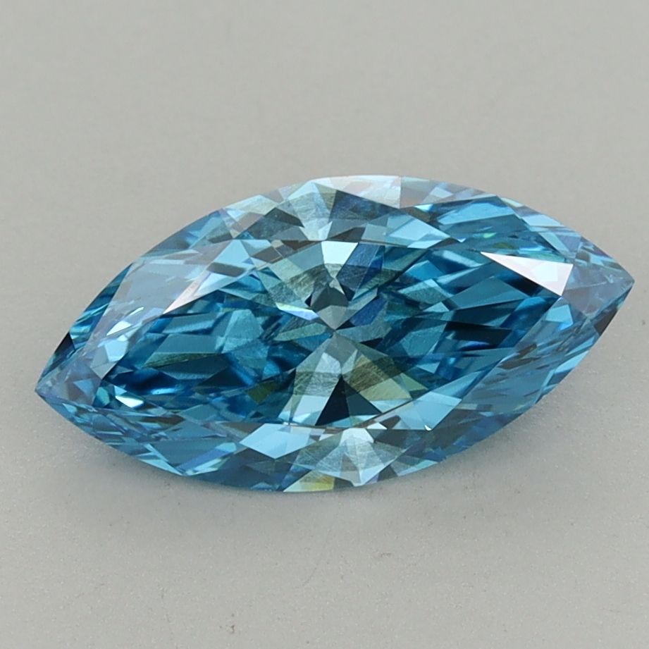 1.52 CT Fancy Vivid Blue MARQUISE