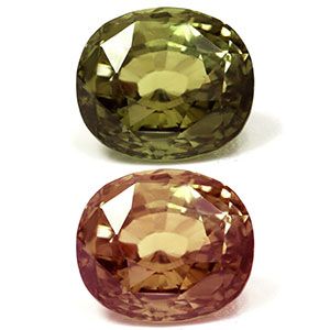 Aleksandryt 1,95 ct, zielony, szlif cushion