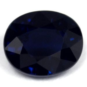 Szafir 1,26 ct, niebieski, szlif owalny