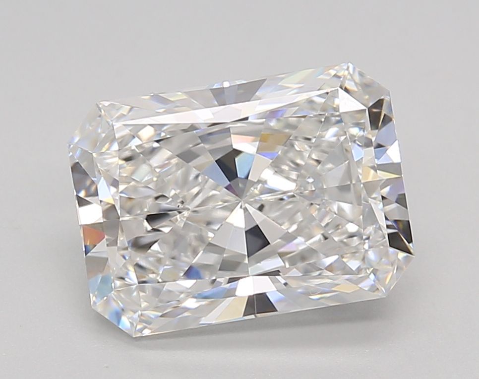3.02-carat radiant diamond with E color, null cut, and VS1 clarity.