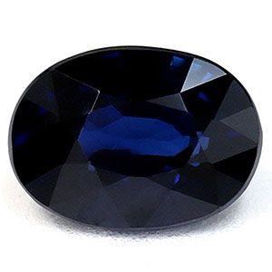 Szafir 1,19 ct, niebieski, szlif owalny