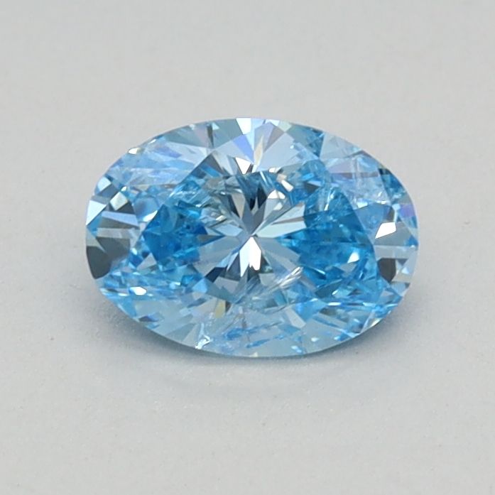 0.36 CT Fancy Vivid Blue OVAL