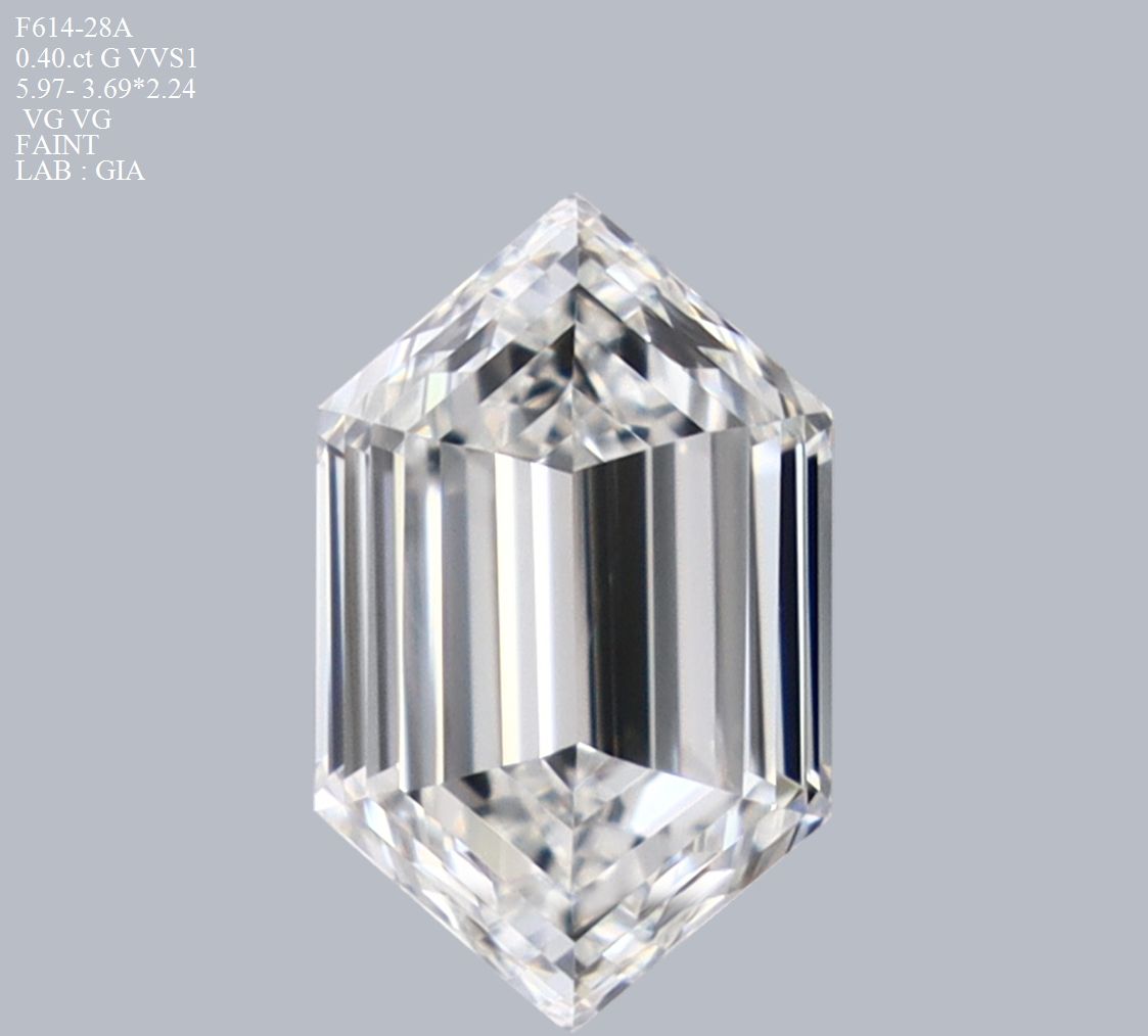 Prírodný diamant hexagonal,...