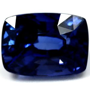 Szafir 3,02 ct, niebieski, szlif cushion