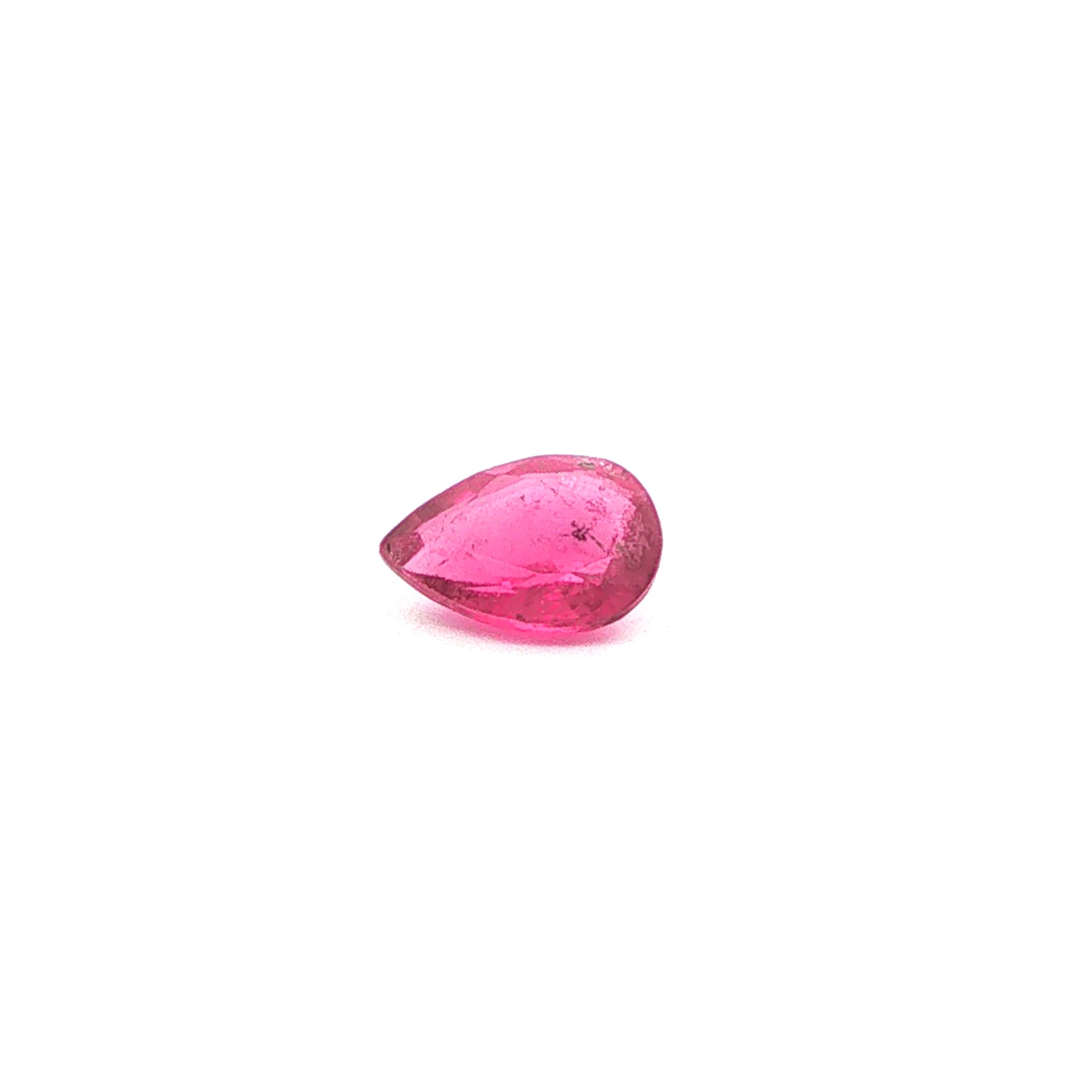 Turmalin 1,00 ct, różowy, szlif gruszka