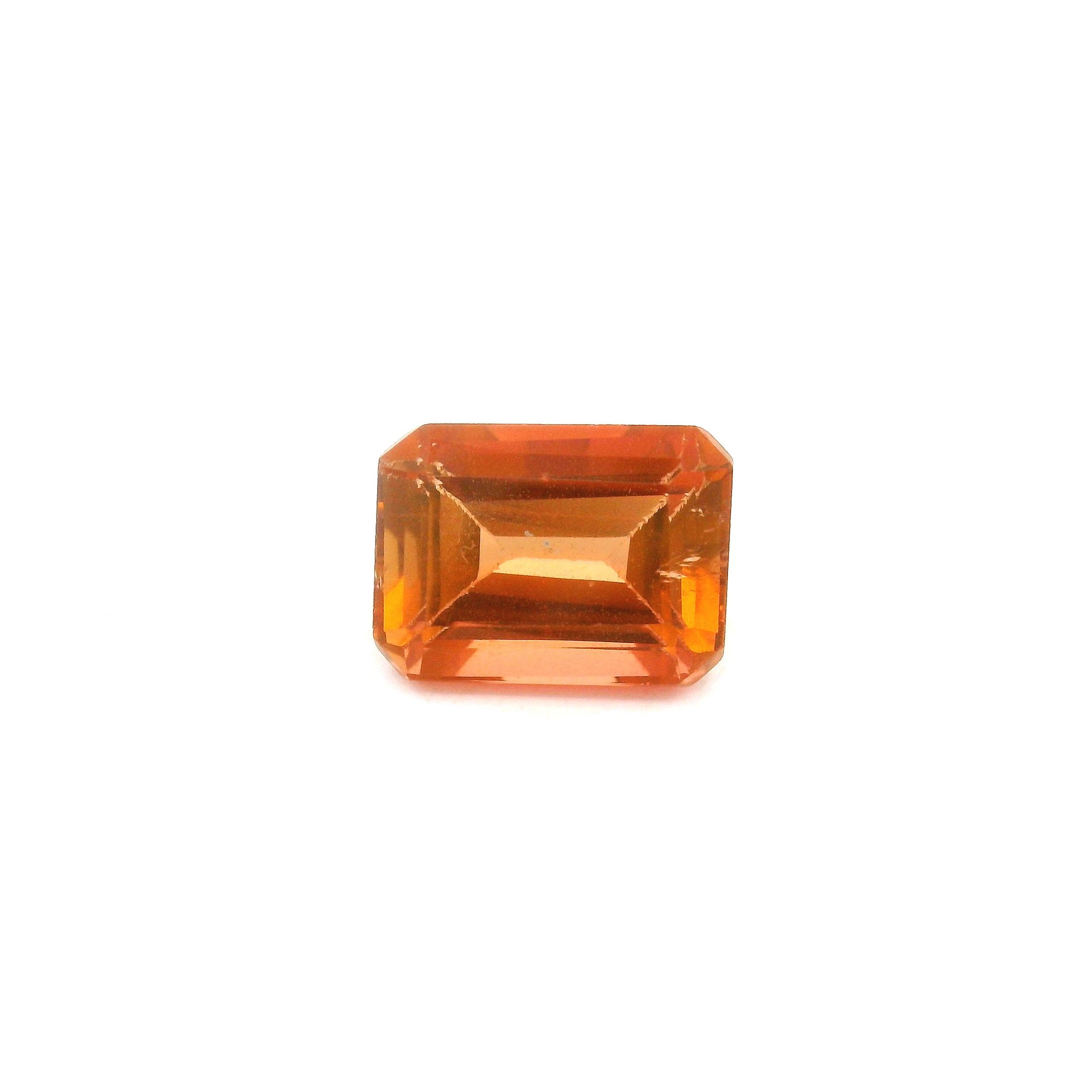 Turmalin 1,74 ct, pomarańczowy, szlif ośmiokątny