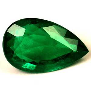 Szmaragd 1,69 ct, zielony, szlif gruszka