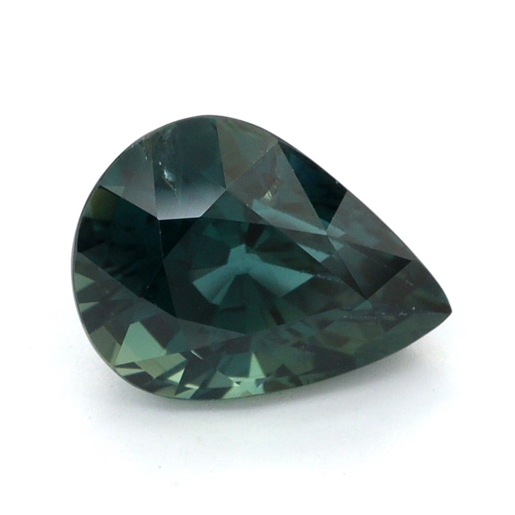 SAPPHIRE FACETED 1.38ct TEAL TEAL SI AUSTRALIA HEATED