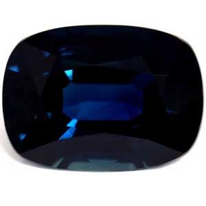 Szafir 3,56 ct, niebieski, szlif cushion