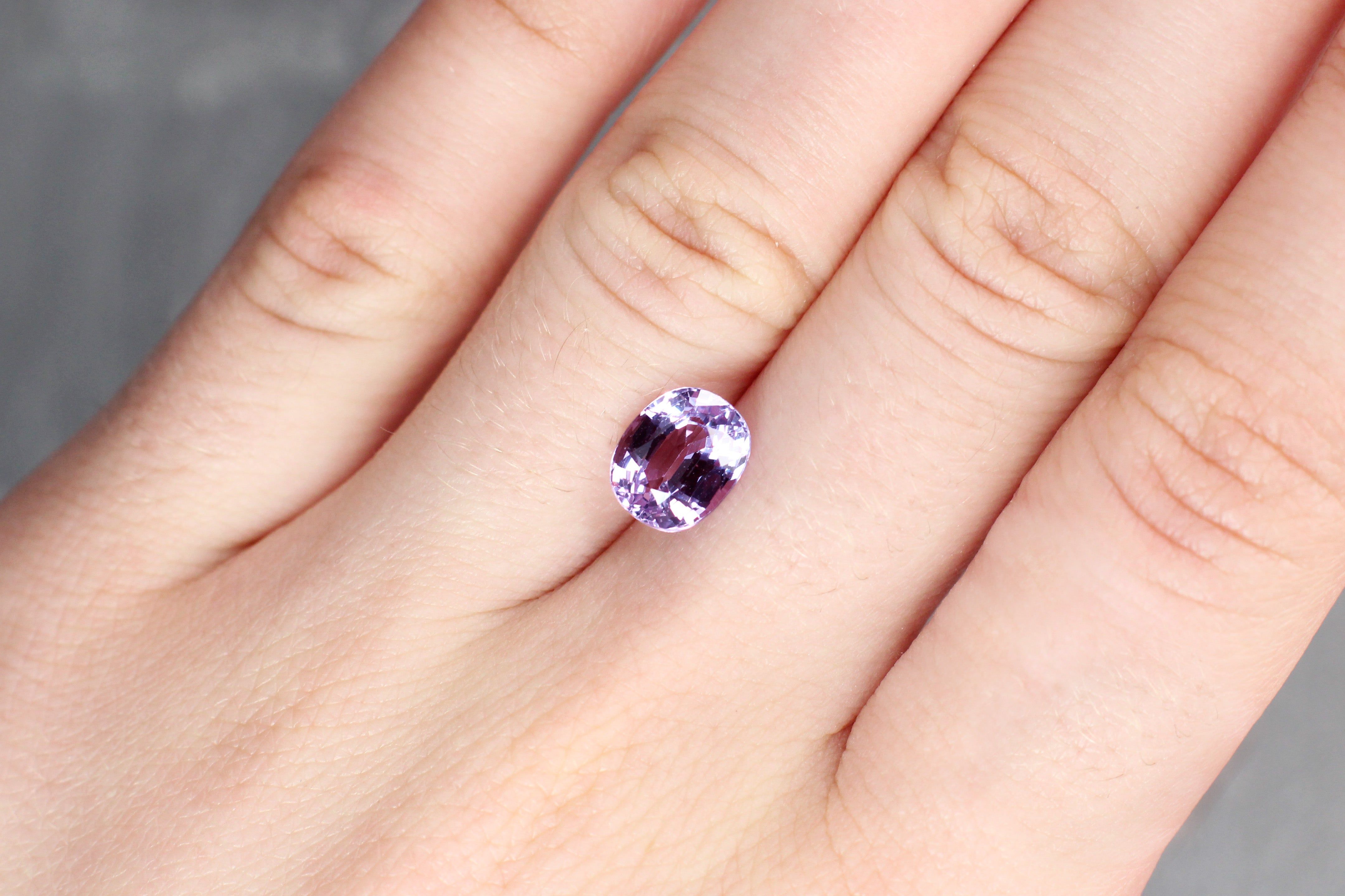 SAPPHIRE FACETED 2.67ct PURPLE Light EC MADAGASCAR HEATED
