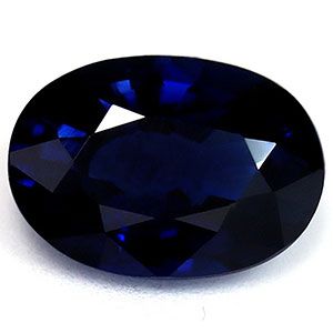 Szafir 1,04 ct, niebieski, szlif owalny