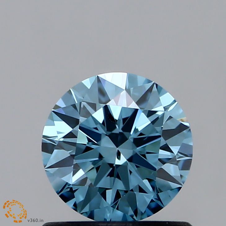 0.65 CT Fancy Greenish Blue ROUND