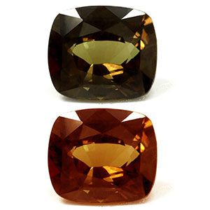 Aleksandryt 1,06 ct, zielony, szlif cushion