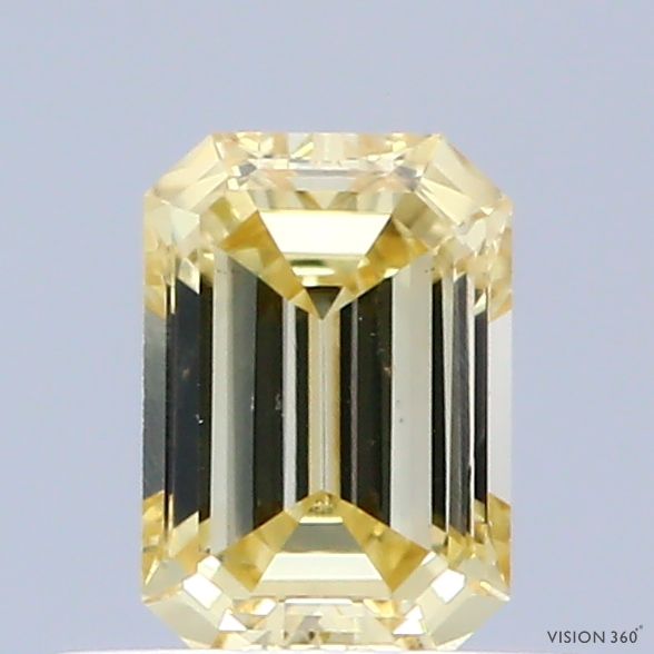 0.51 CT Fancy Yellow EMERALD