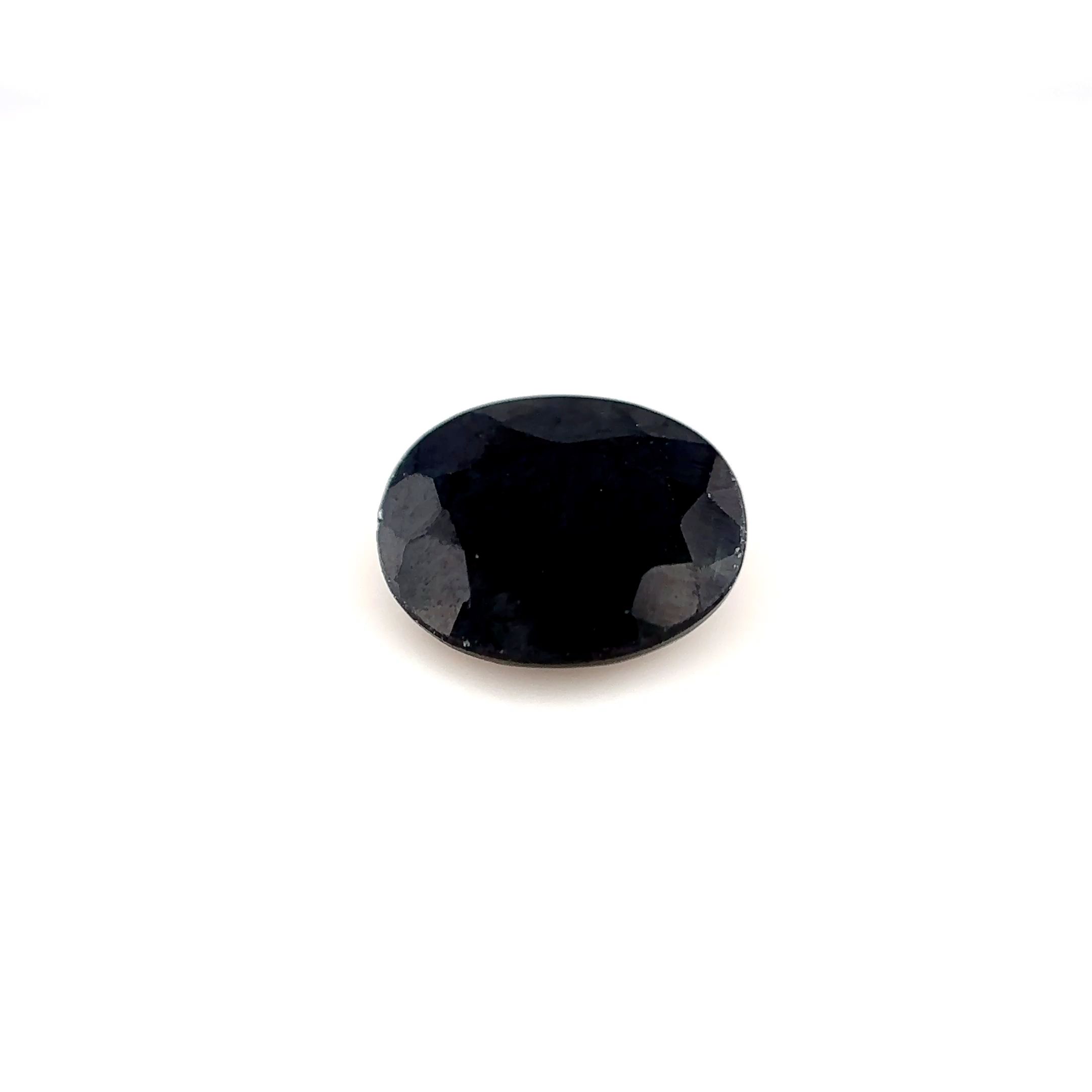 Szafir 2,20 ct, niebieski, szlif owalny