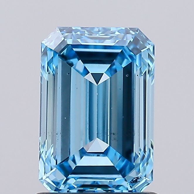 1.37 CT Fancy Vivid Blue EMERALD
