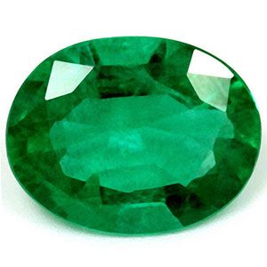 Szmaragd 1,55 ct, zielony, szlif owalny