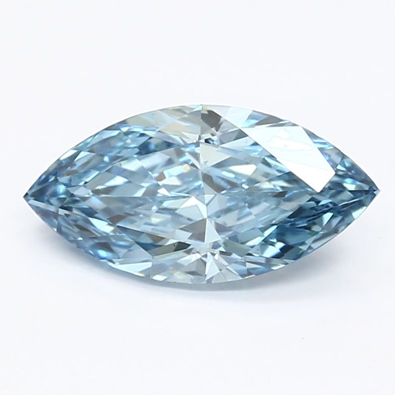 1.47 CT Fancy Vivid Blue MARQUISE