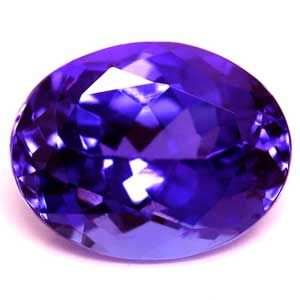 Tanzanit 2,13 ct, niebieski, szlif owalny
