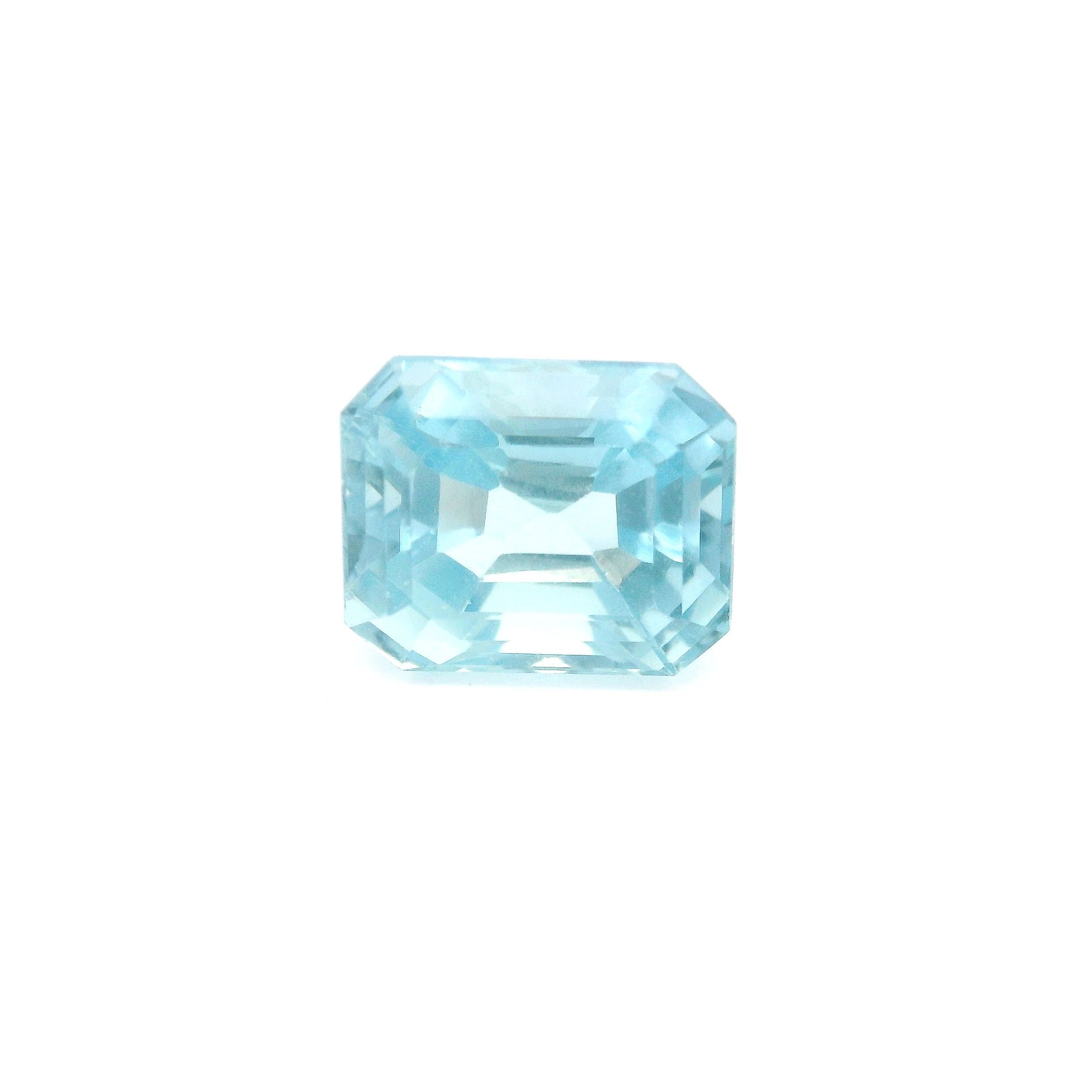 Akwamaryn 2,99 ct, niebieski, szlif ośmiokątny