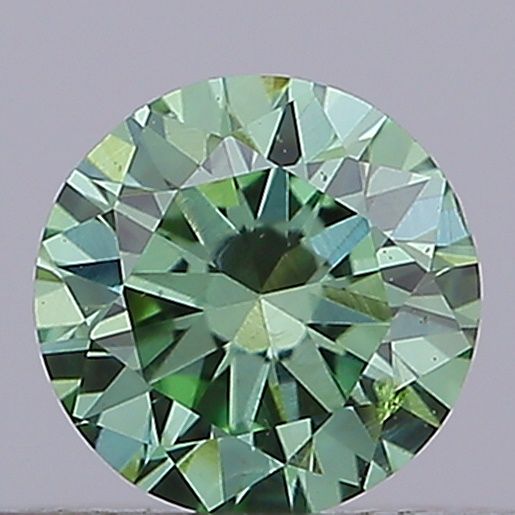0.16 CT Fancy Vivid Green ROUND