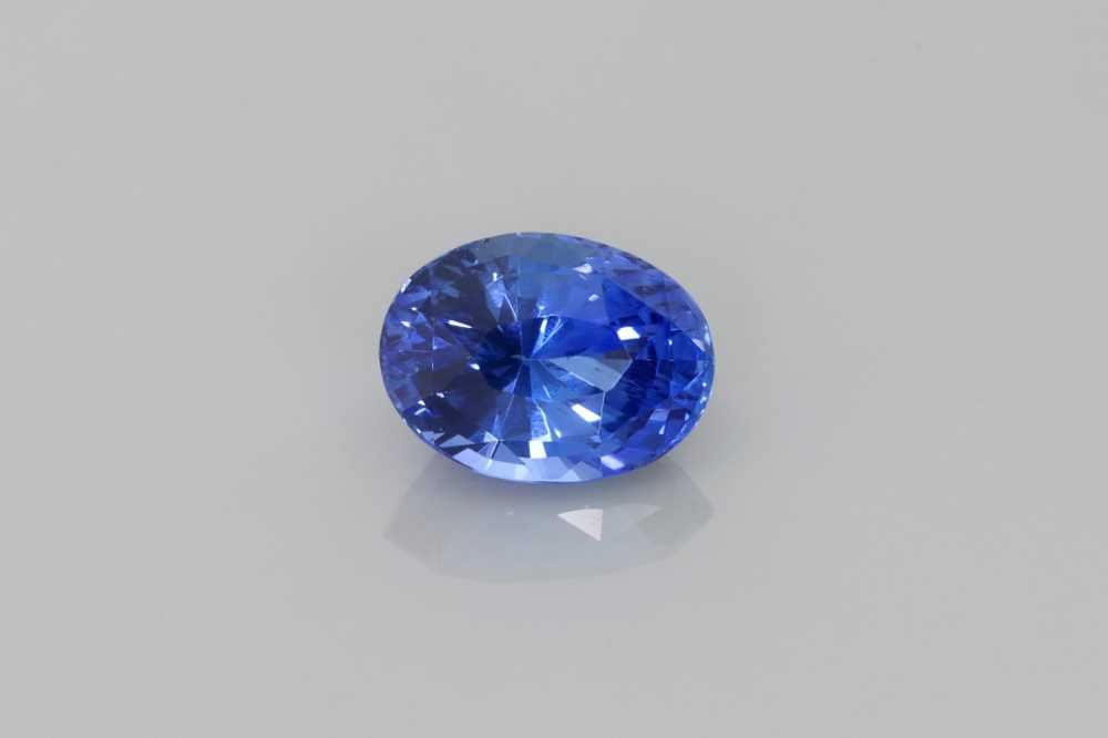 Szafir 1,41 ct, niebieski, szlif owalny