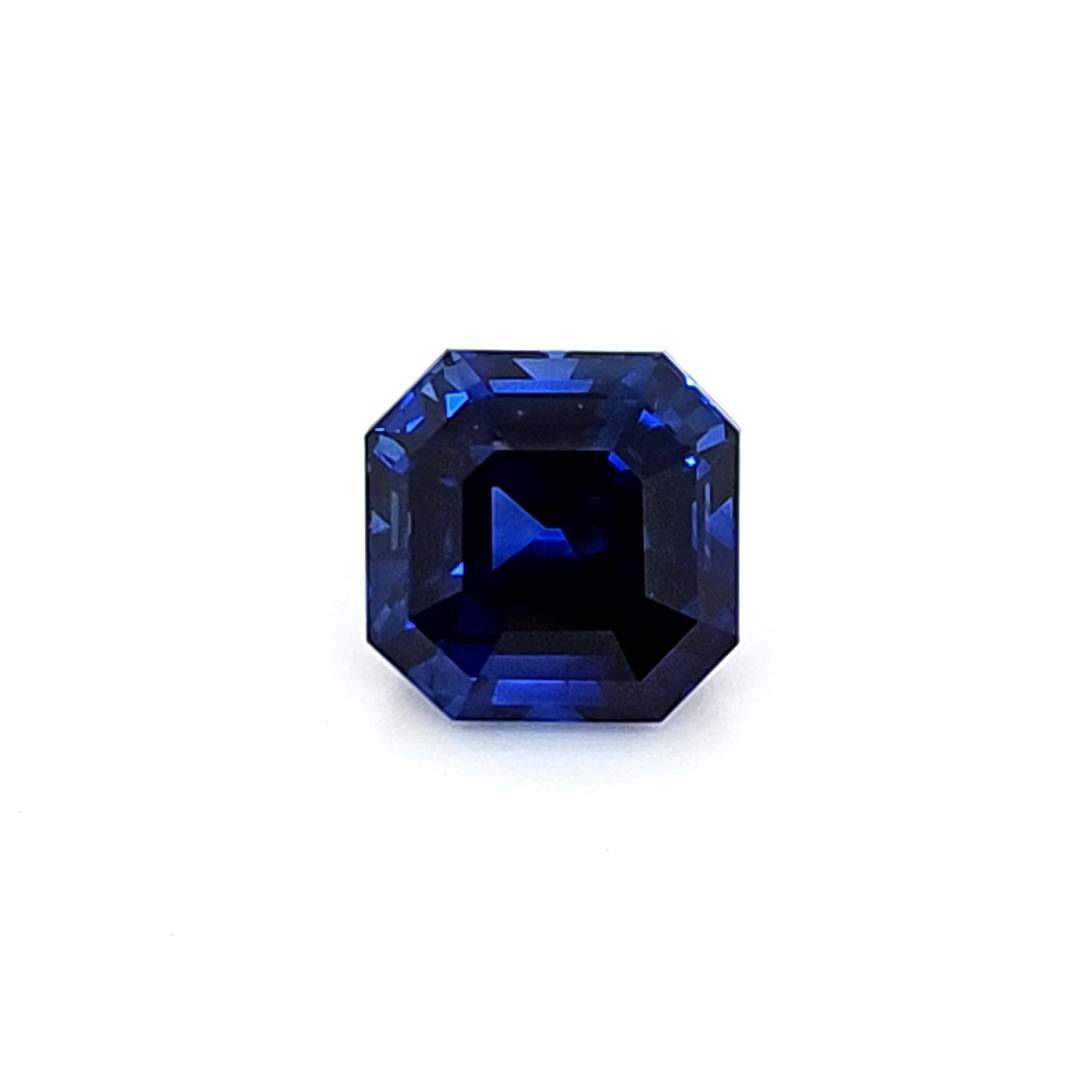 SAPPHIRE FACETED 7.67ct BLUE Blue EC SRILANKA HEATED
