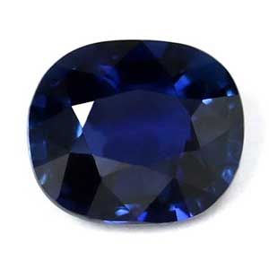 Szafir 1,06 ct, niebieski, szlif cushion