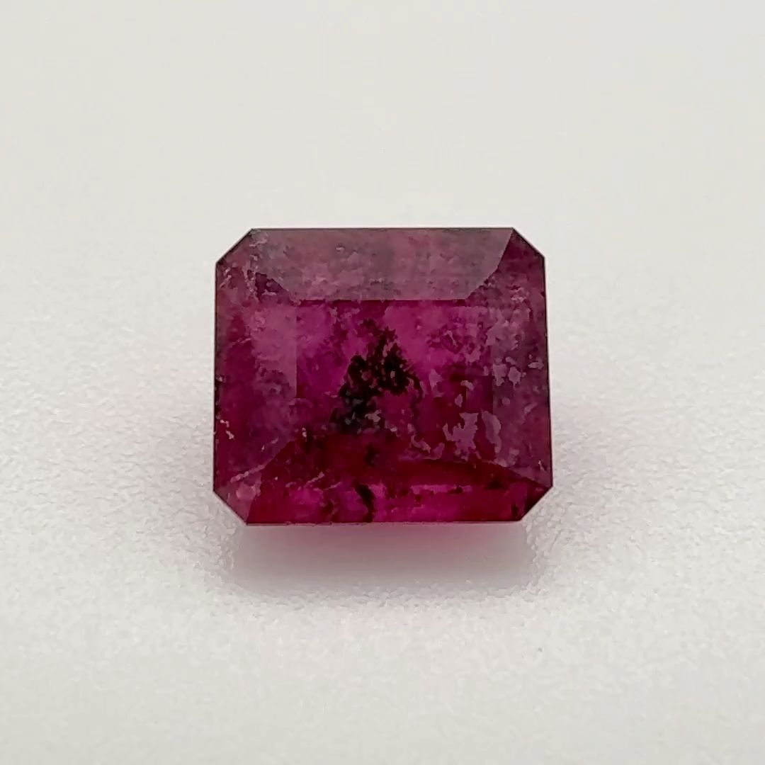 TOURMALINE STEP 1.2ct PINK Dark Pink MI BRAZIL NONE