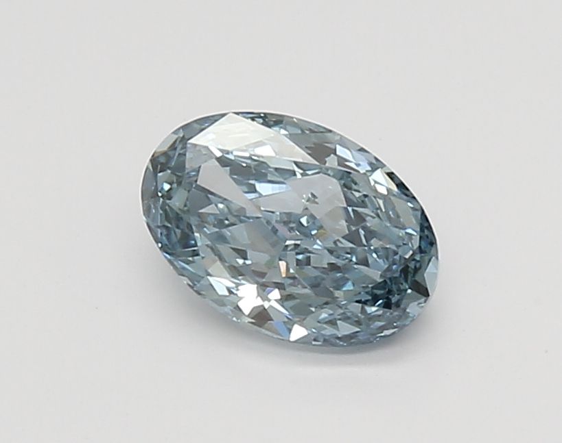 0.95 CT Fancy Vivid Blue OVAL
