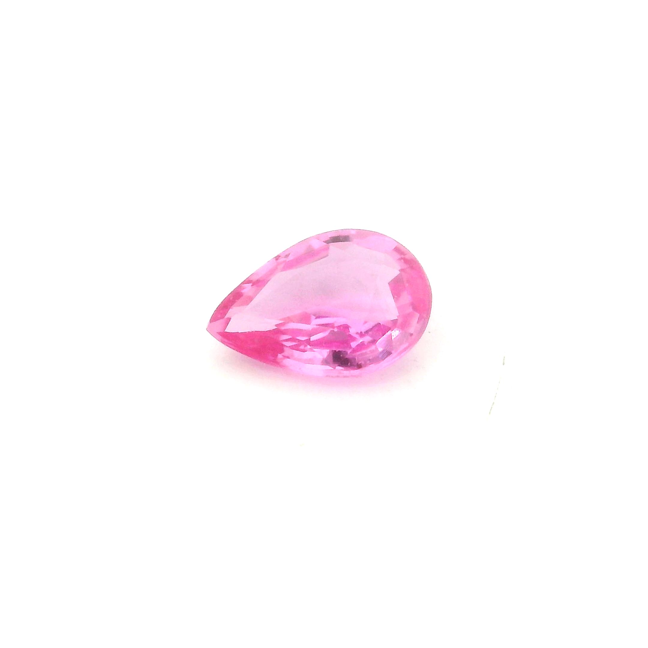 0.65 ct Pear sapphire