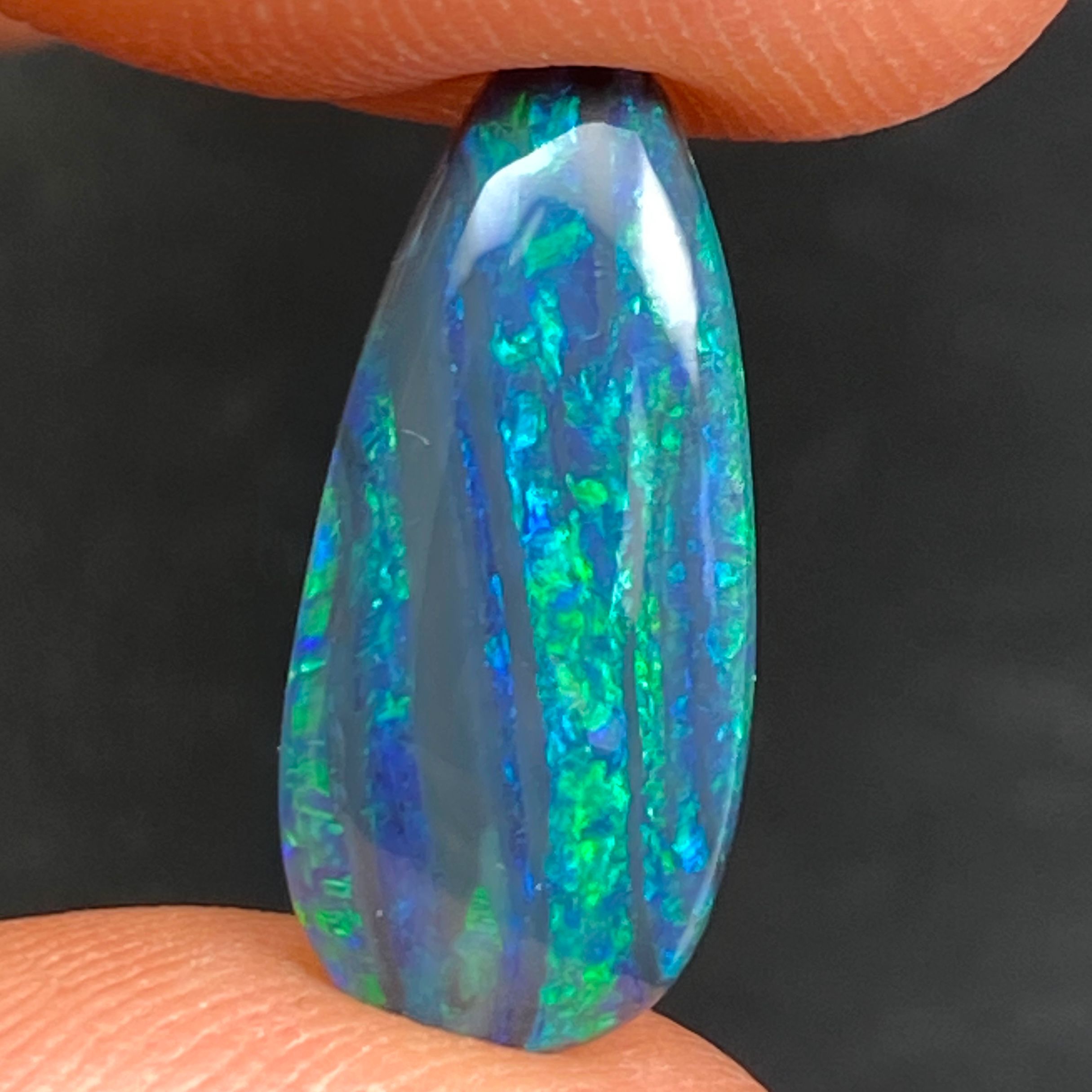 OPAL FACETED 5.83ct BLACK Black EC AUSTRALIA NONE