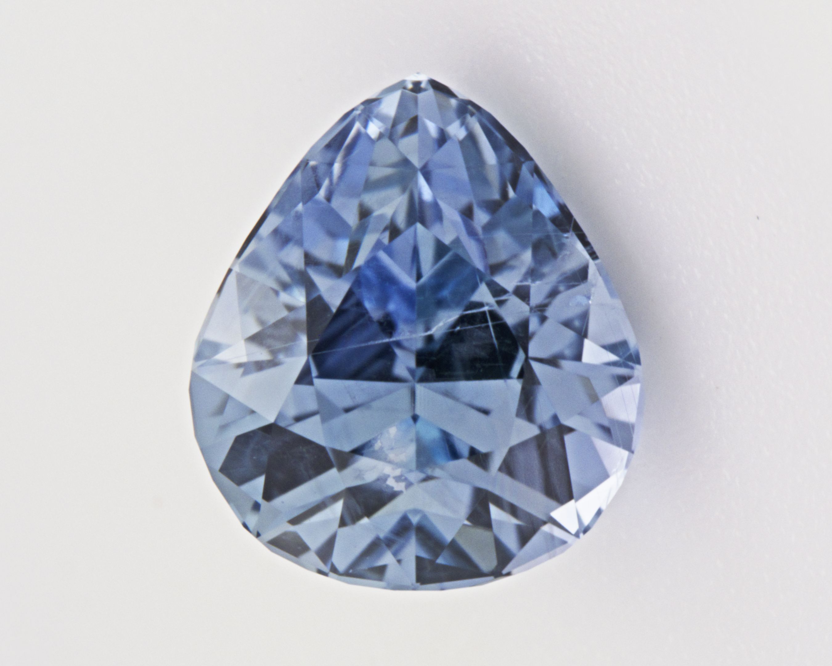 Szafir 2,12 ct, niebieski, szlif gruszka