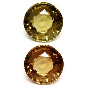 Aleksandryt 1,72 ct, zielony, szlif okrągły