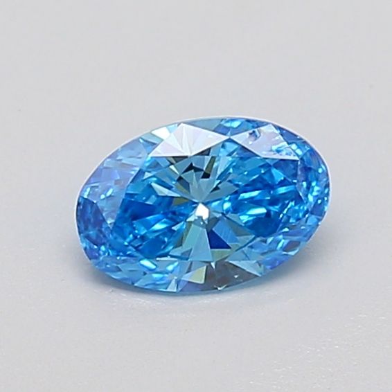 0.37 CT Fancy Vivid Blue OVAL