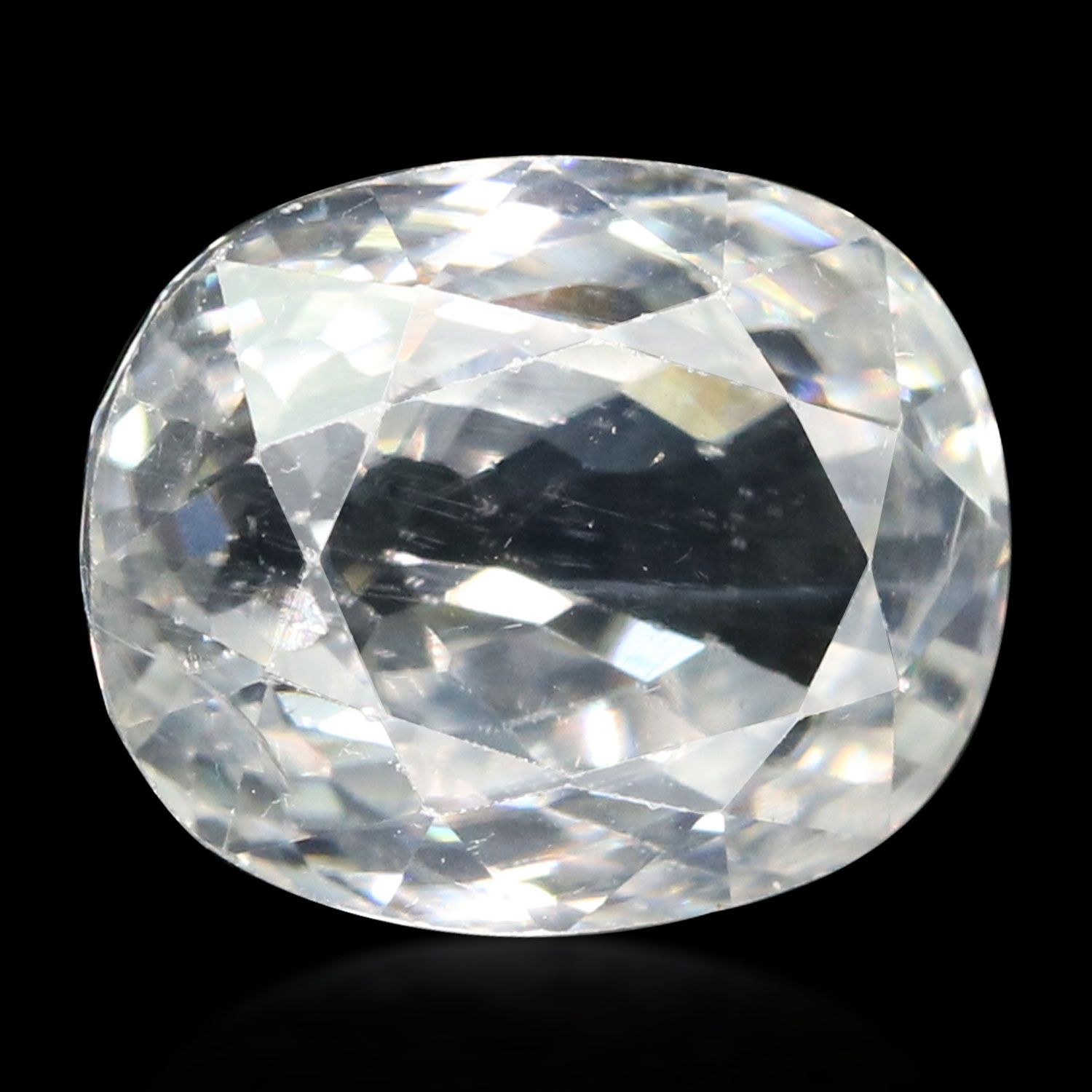 ZIRCON FACETED 5.03ct WHITE MI CAMBODIA NONE