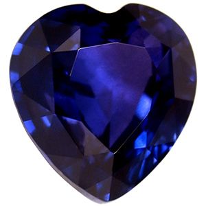 Szafir 2,55 ct, niebieski, szlif serce