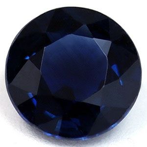 Szafir 1,19 ct, niebieski, szlif okrągły